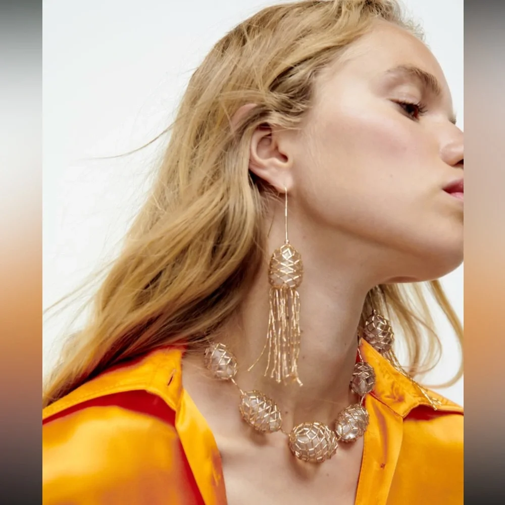 Zara Rhinestones Earrings - Picture 1 of 3